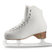 White risport figure skate with silver blade