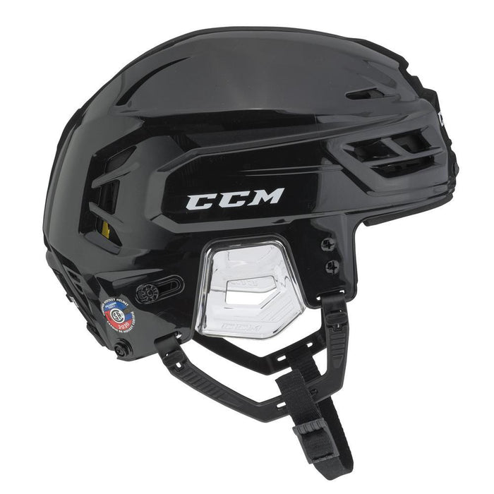 Black helmet with yellow/black padding 