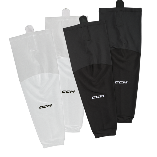 black and white pairs of practice socks