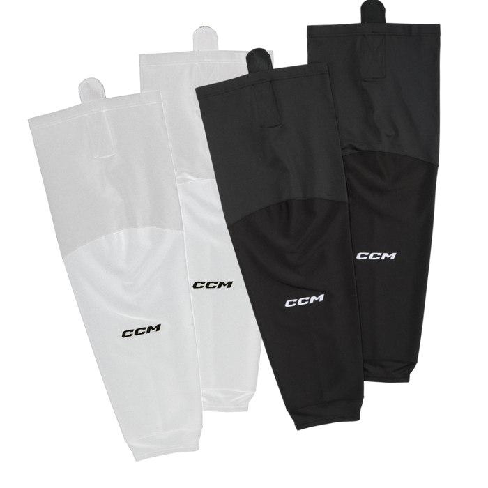 black and white pairs of practice socks