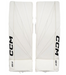 White ccm goalie pads