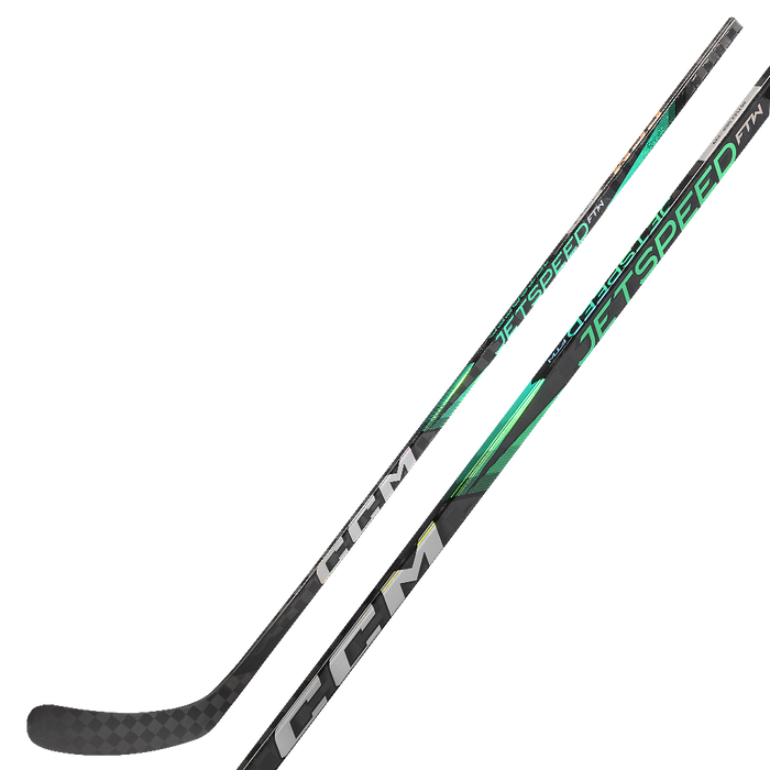 black and green hockey stick