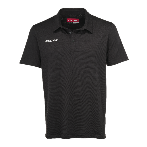 black ccm polo shirt