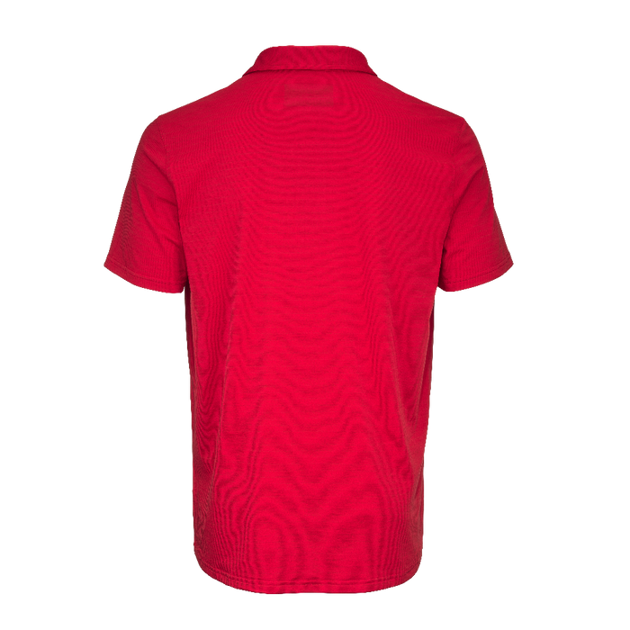 Red ccm polo shirt 