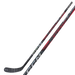 black hockey stick with red writing and details