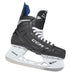 black skates with blue lining