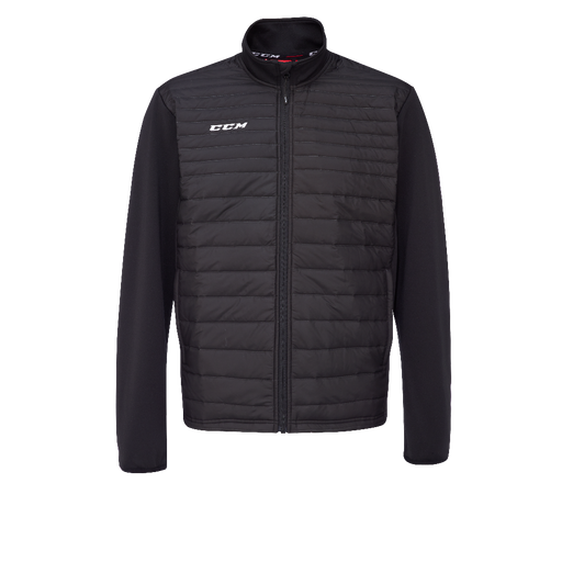 black ccm quilted jacket