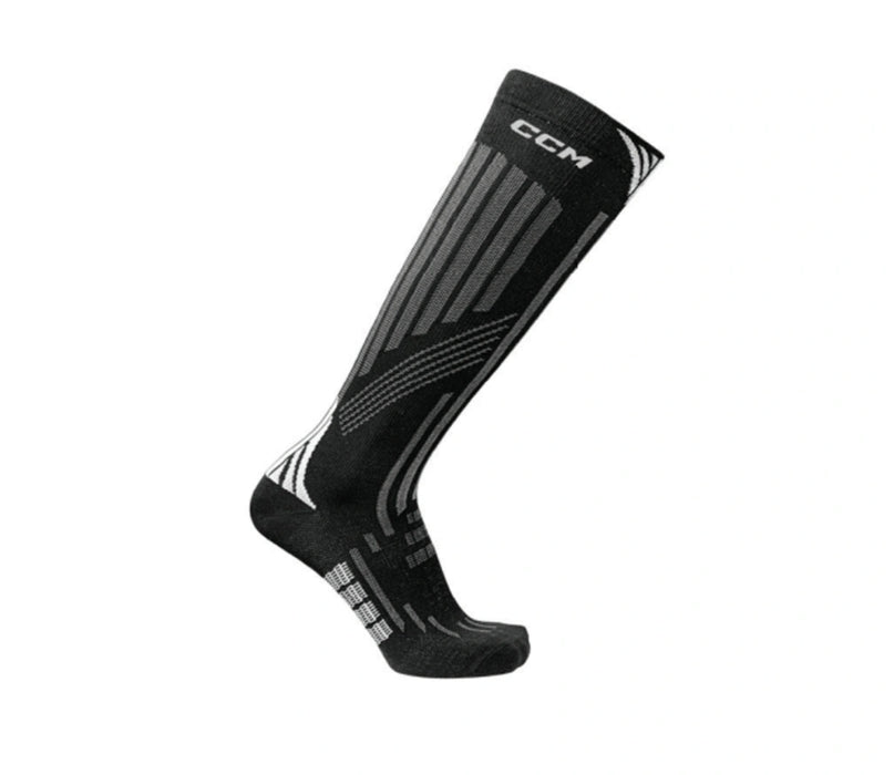 Black ccm skate sock