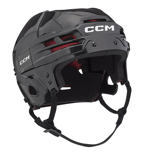 black helmet with red lining