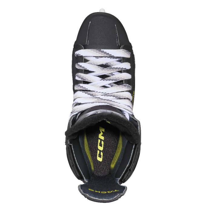 black ccm skate white laces