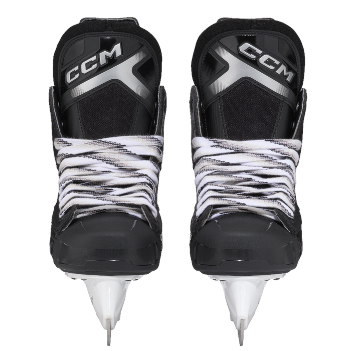 black ccm skates white laces
