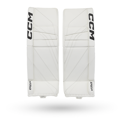 white goalie pads