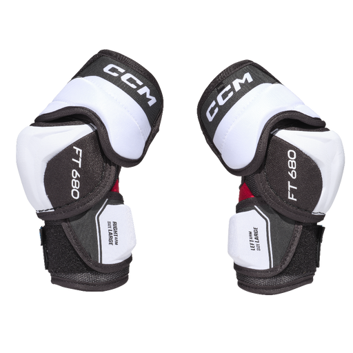 black and white elbow pads