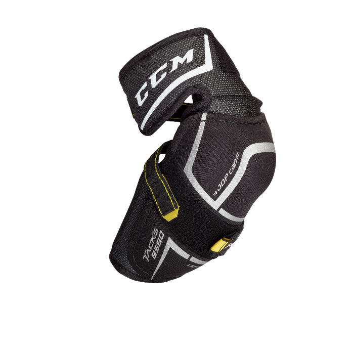 Black elbow pads with white detail