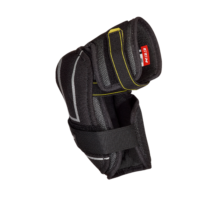 Black elbow pads with white detail