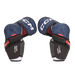 Blue elbow pads with red lining