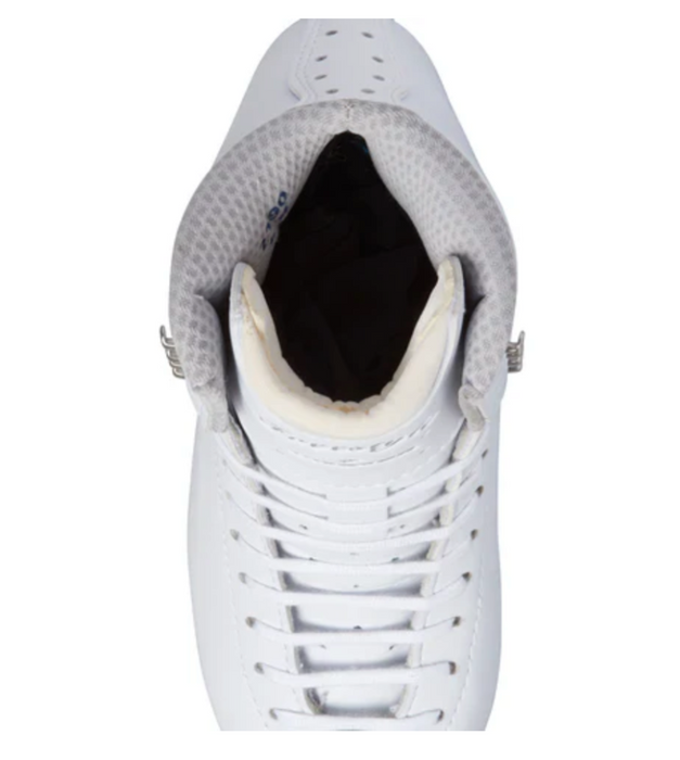 White jackson figure skate top view