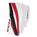 White and red goalie blocker