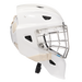white goalie helmet