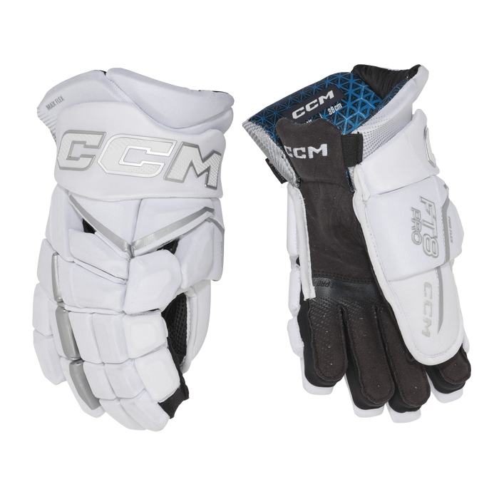 CCM Glove Jetspeed FT8 Pro White - Junior