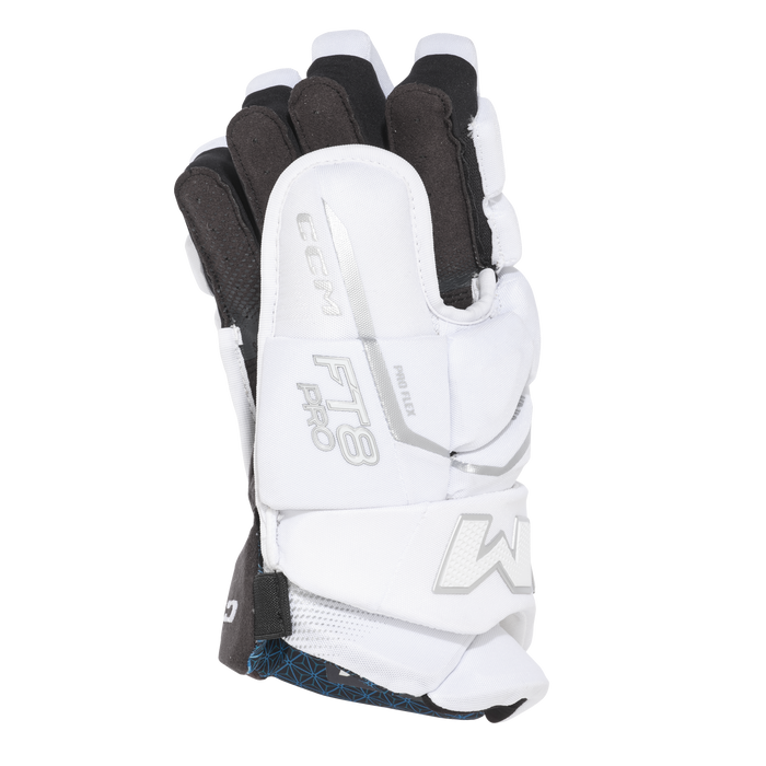 CCM Glove Jetspeed FT8 Pro White - Junior