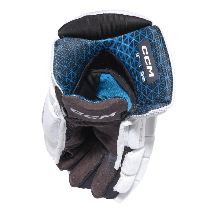CCM Glove Jetspeed FT8 Pro White - Junior