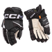 black hockey gloves with white palm and accents