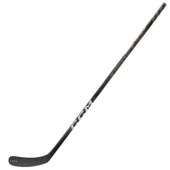 Black ccm stick with silver accents