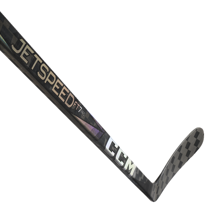 Black ccm stick with silver accents