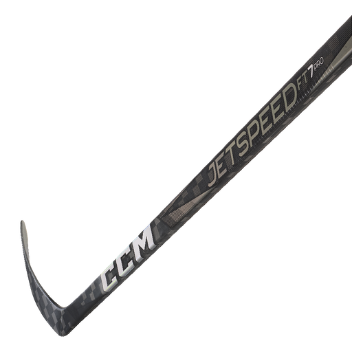 Black ccm stick with silver accents