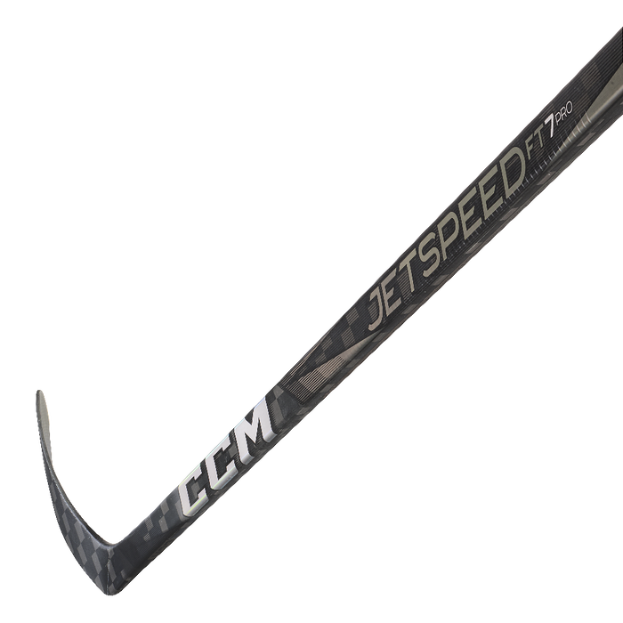 Black ccm stick with silver accents