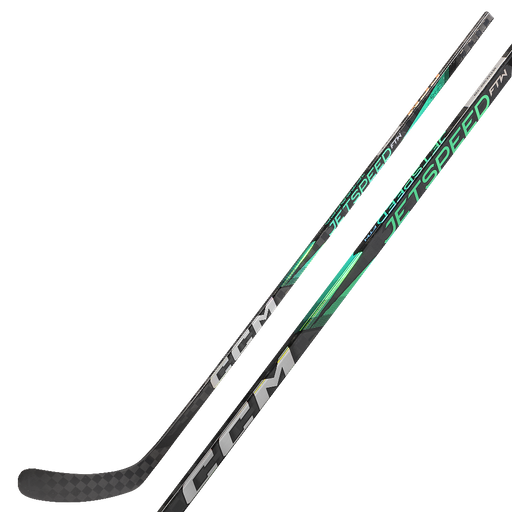 black and green hockey stick