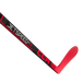 Black hockey stick with red details