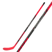 Black hockey stick with red details