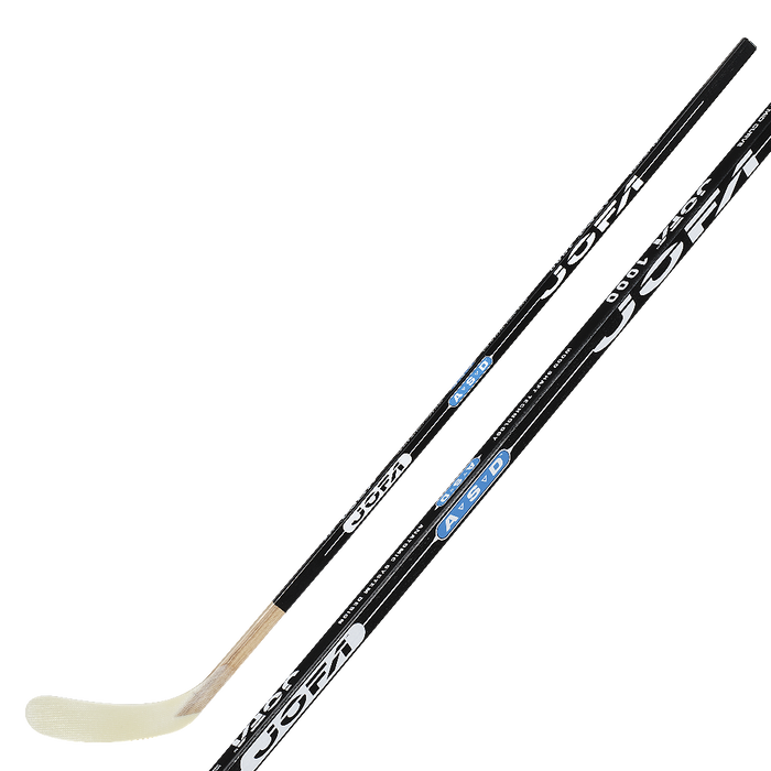 black wooden stick with white accents
