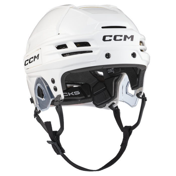 White helmet with black lining