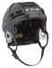 Black helmet with black mesh padding