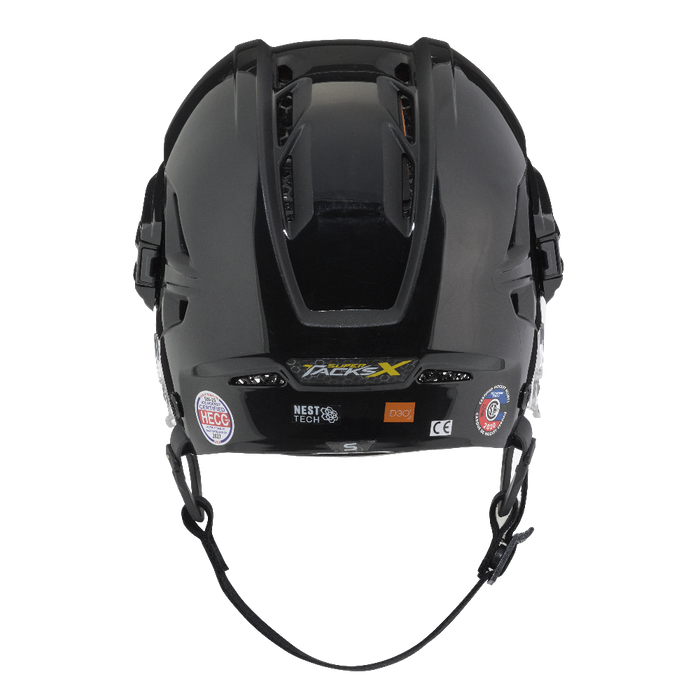 Black helmet with black mesh padding