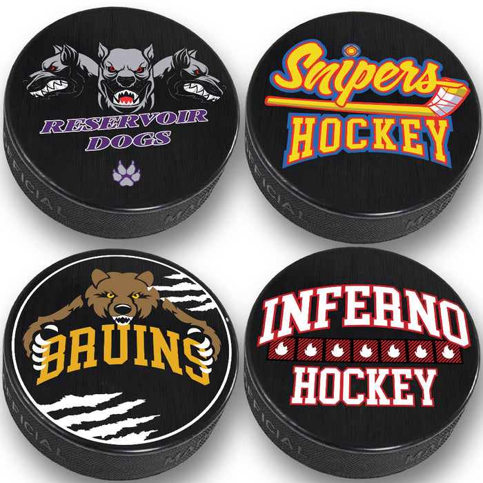 iceHQ JSL Logo pucks
