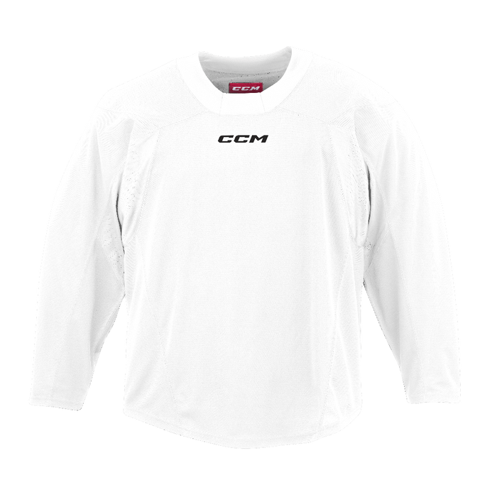 White ccm practice jersey