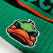 black and green beanie with ducks logo