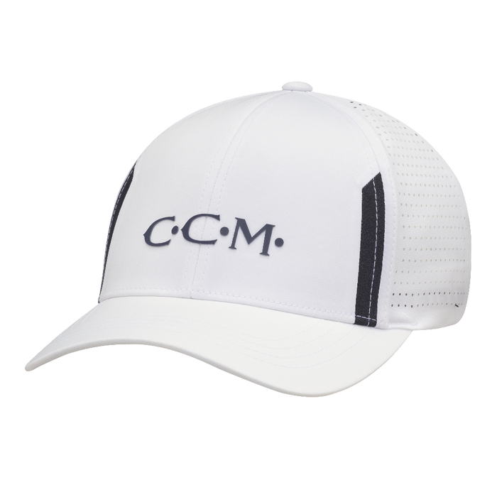 White ccm golf cap
