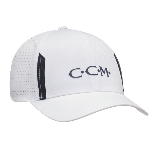 White ccm golf cap