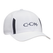 White ccm golf cap