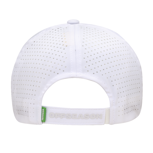 white ccm golf cap back