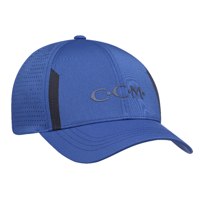 Blue ccm golf cap with black accents