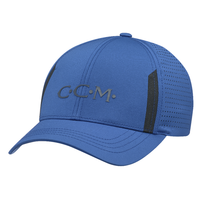 Blue ccm golf cap with black accents