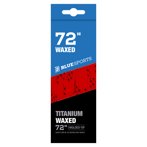 Blue Sports Laces Waxed