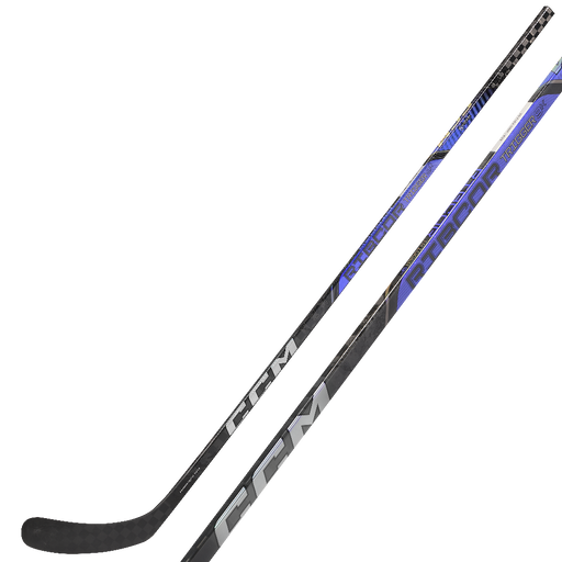 black and blue hockey stick