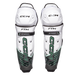 white and green shin guards